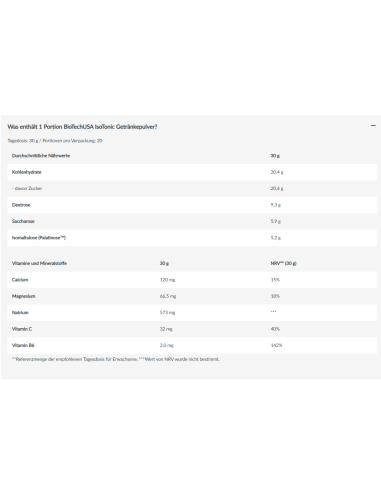 Iso Tonic - Bevanda isotonica - BioTech USA acquistare online