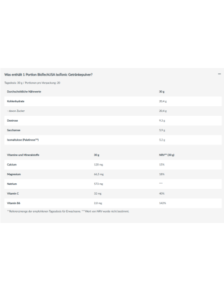 Iso Tonic - Bevanda isotonica - BioTech USA acquistare online