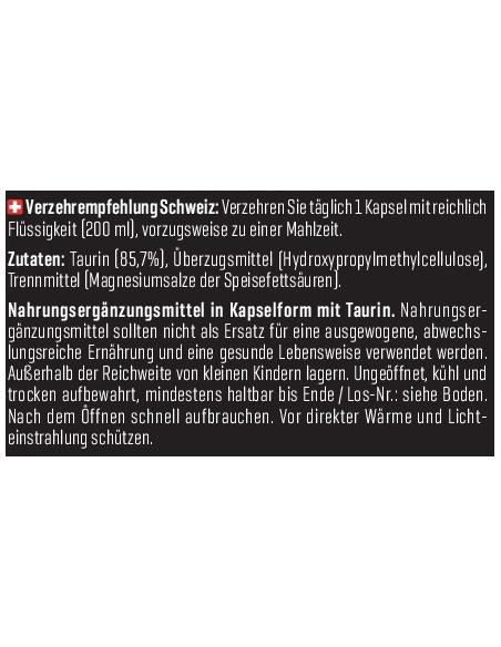 Body Attack Taurine 3000 60 Stk Swiss Edition