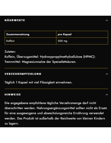 Caffein Boost - Acheter des comprimés de caféineGN Laboratories en ligne
