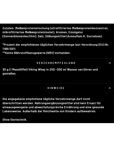 Viking Whey - Molkeprotein Pulver 1kg Gods Rage online kaufen