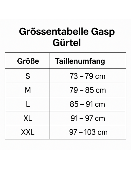 Gasp LTWT Trainings Gürtel Schwarz – perfekt fürs Gym