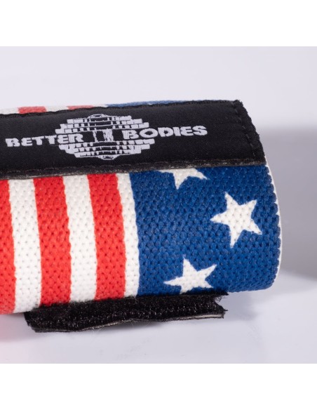 Bandages de poignet Better Bodies USA Flag avec crochet et boucle