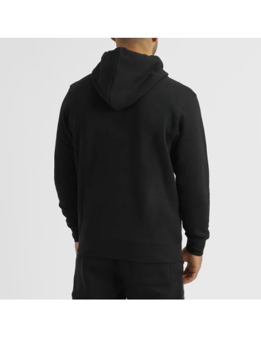 Découvrez le sweat à capuche zippé Leone LMS100 en noir