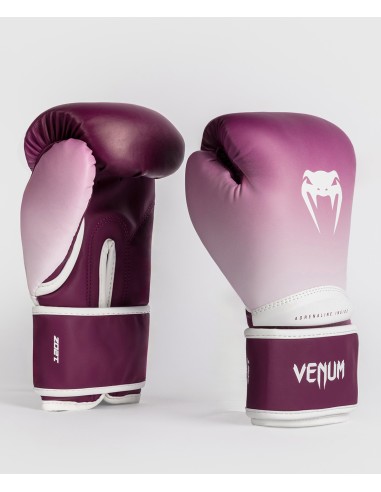 Acquista i guantoni da boxe Venum Iris da donna, color prugna e bianco