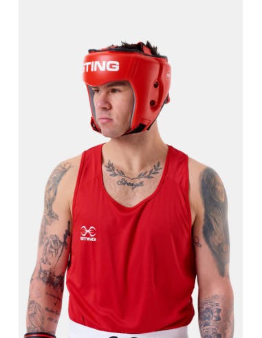 Protection de tête de compétition IBA de Sting en rouge