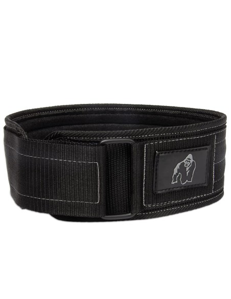 Gorilla Wear 4 Zoll Nylon Gewichthebergürtel Schwarz/Grau