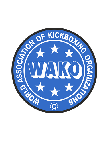 Gants de boxe Leone Iconic WAKO bleus 10 oz pour kickboxing