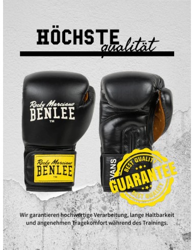 Benlee Evans Boxhandschuhe Schwarz Leder
