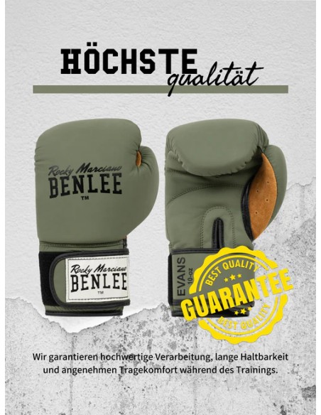 Gants de boxe en cuir BENLEE Evans : look vintage & qualité supérieure