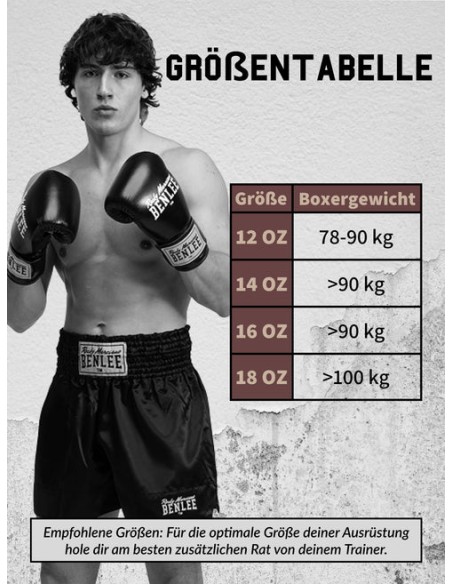 Benlee Wakefield - buy brown leather boxing gloves in vintage style