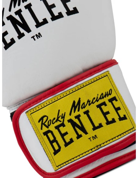 Training in style: White leather boxing glove "Draco" from BENLEE