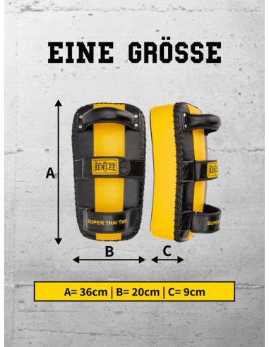 BENLEE leather pads: Curved Thai pads for full training control