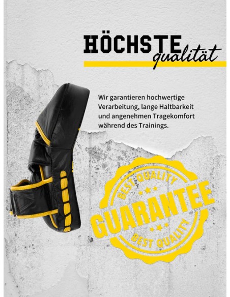 Verbessere deine Schlagkraft mit den Leder Pratzen Abington von Benlee