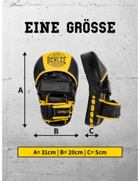 Improve your punching power with the Abington leather pads from Benlee