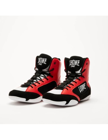 Chaussures de boxe Leone Premium Rouges – Confort et style réunis