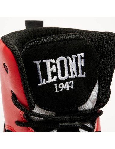 Chaussures de boxe Leone Premium Rouges – Confort et style réunis