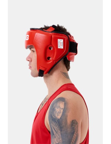 Protection de tête de compétition IBA de Sting en rouge