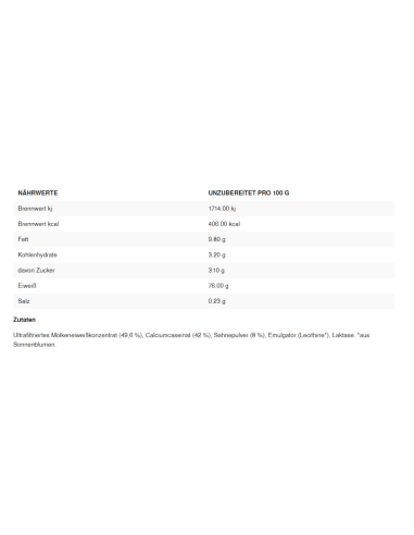 Proteine ​​della panna per cucinare e cuocere al forno di Body Attack
