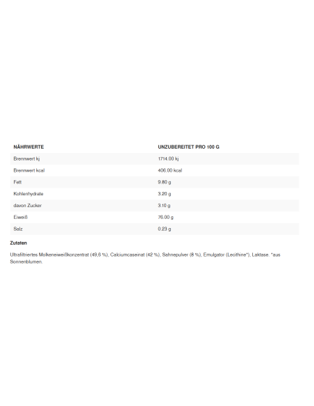 Proteine ​​della panna per cucinare e cuocere al forno di Body Attack