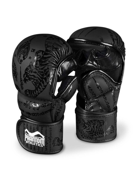 Phantom Sparring MMA Handschuhe Thai Style Black/Black