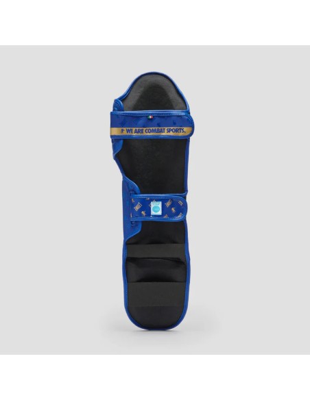 Protège-tibias WAKO de Leone1947 avec étiquette pour les combats de kickboxing