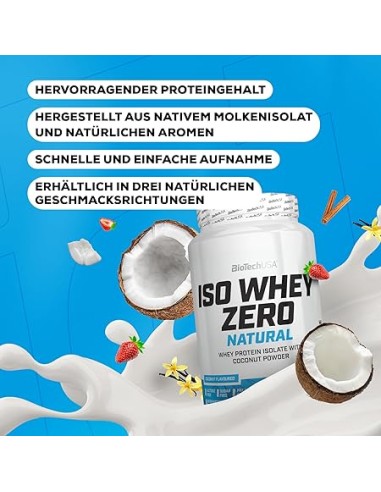 BioTechUSA Iso Whey Zero Natural senza dolcificanti Svizzera
