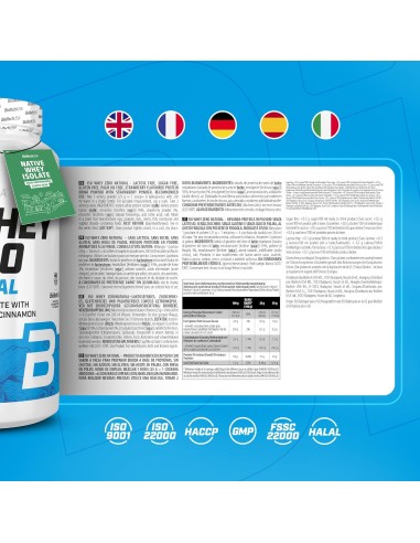 BioTechUSA Iso Whey Zero Natural senza dolcificanti Svizzera