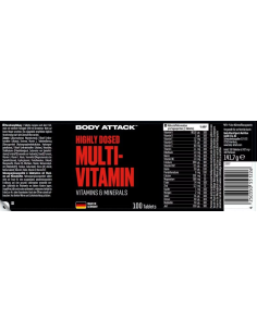 Discover the power of Body Attack Multi Vitamins 2