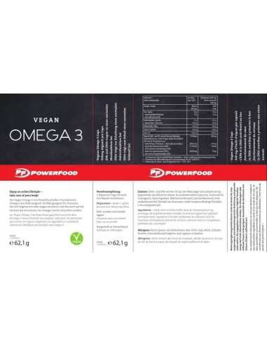 PowerFood One Vegan Omega3 per una vita attiva