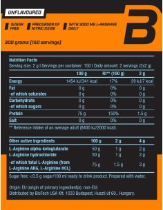 BioTech USA L-Arginine: For an improved muscle pump during training 2