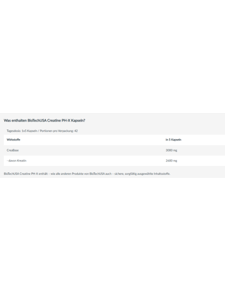 Buffered Creatine - PH-X BioTech USA buy in swiss online shop
