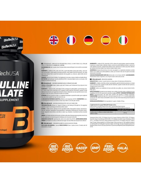Steigere deine Ausdauer mit Citrulline Malate von Bio Tech USA