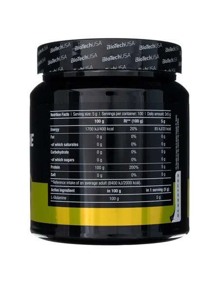 Potenziati con L-Glutammina al 100% di BioTech USA