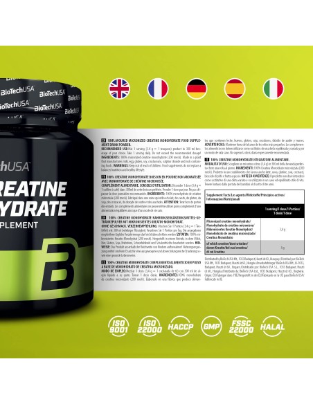 Biotech USA Creatine: Ideal for hard training sessions