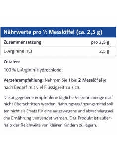 Pure Arginine HCL - GN Laboratories - Acquista nel negozio online svizzero 2