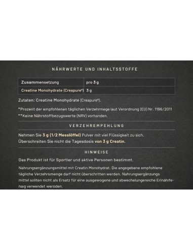 Buy Creapure Thor Strength Creatine in the Swiss online shop