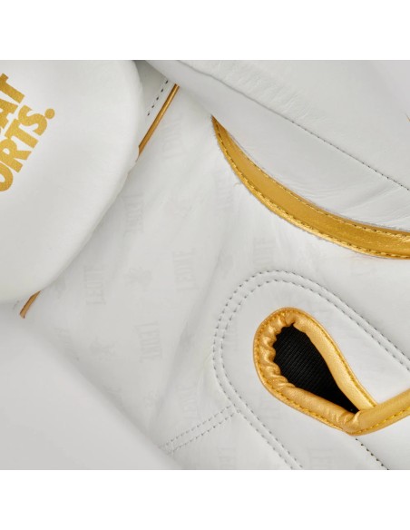 Guantoni da boxe DNA Premium in bianco e oro di Leone1947