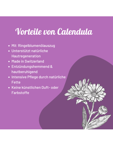 Unguento naturale alla calendula fatto a mano con olio essenziale