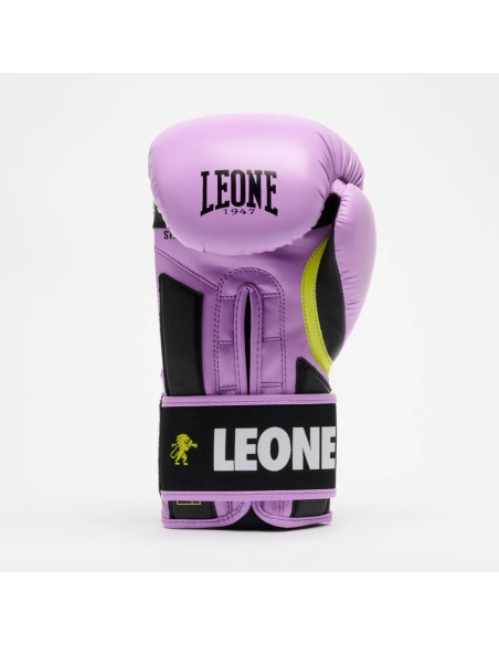 Guantoni da boxe da donna - Leone Stripe taglia 47, colore viola