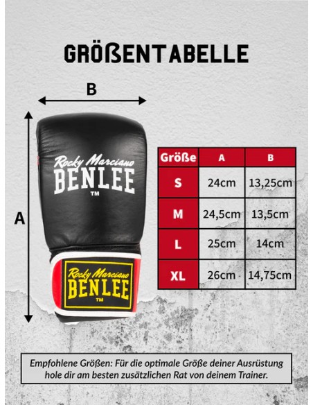 Guanti da sacco Benlee Baggy: perfetti per l'allenamento con il sacco da boxe.