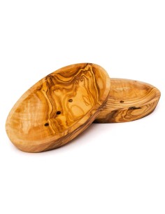 Vivi Soaps Seifenschale aus Olivenholz Oval 12cm 2