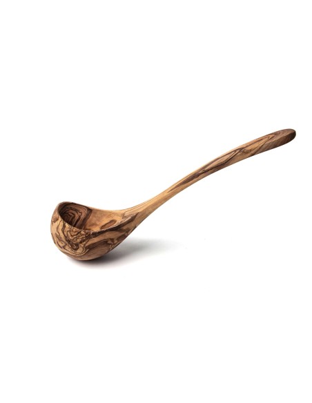 Olive Wood Sauna Ladle 30 cm - Handmade Sauna Scoop