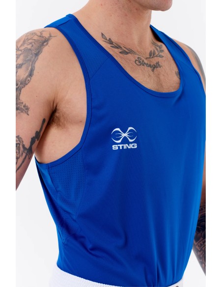 Sting Men's Mettle Boxing Shirt Blue Corner buy in Swiss online shop
