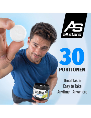 ALL STARS Creatine Chewies 90 Chewable Tablets | 3000 mg Creatine
