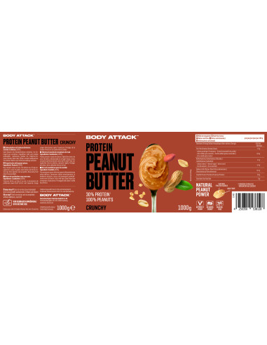 Body Attack Protein Peanut Butter con 30% di proteine