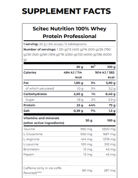 Scitec 100% Whey Protein Professional 1’816 g kaufen