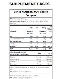 Buy Scitec 100% Casein Complex 2.35 kg 2