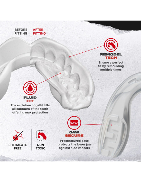 SAFEJAWZ Clear Fangz Adult Mouthguard – Boxing & MMA