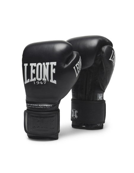 Leone Boxing Gloves The Greatest GN111 Black | Leather & Velcro